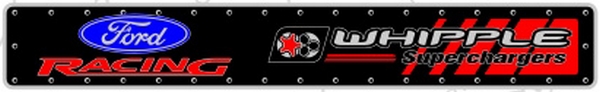 Whipple 140/200 "Ford Racing" Black SC Decal